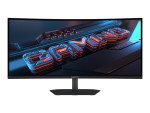 Gigabyte GS34WQCA | 34 " | VA | WQHD | 120 Hz | 1 ms | 3440 x 1440 pixels | 300 cd/m² | HDMI ports quantity 2 | Black