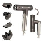 Shark | Hair Dryer System | HD542EU SpeedStyle Pro Flex | 1700 W | Number of temperature settings 3 | Ionic function | Grey | Diffuser nozzle