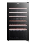 Midea Wine Cooler | MDRW150FGG22W | Energy efficiency class Class G | Free standing | Bottles capacity 34 | Black