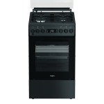 Whirlpool Cooker | W5G8LMSWTA | Hob type Gas | Oven type Electric | Anthracite | Width 50 cm | Depth 60 cm | 60 L