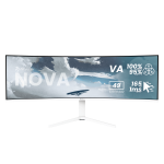 Arozzi Nova | 49 " | VA | 32:9 | 165 Hz | 4 ms | 5120 x 1440 pixels | 350 cd/m² | HDMI ports quantity 2 | White