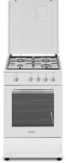 Simfer | Cooker | 4401SGRBB.1 | Hob type Gas | Oven type Gas | White | Width 50 cm | Depth 55 cm | 49 L