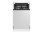 BEKO Dishwasher | DIS46120 | Built-in | Width 45 cm | Number of place settings 11 | Number of programs 6 | Energy efficiency class E | Display | White