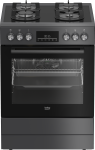 BEKO Cooker | FBM62330GADSN | Hob type Gas | Oven type Electric | Grey | Width 60 cm | Grilling | LED | Depth 60 cm | 72 L
