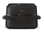 Philips Airfryer Dual Basket | NA150/00 1000 Series | Power 2450 W | Capacity 7 L | RapidAir Plus | Black