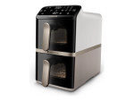 Philips Airfryer, Dual Basket | NA462/80 4000 Series | Capacity 10 L | Power 2750 W | RapidAir | Silk White/Beige