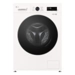 LG | Washing machine | F4X1009NWB | Energy efficiency class A | Front loading | Washing capacity 9 kg | 1400 RPM | Depth 55 cm | Width 60 cm | Display | LED | Steam function | Direct drive | Wi-Fi | White