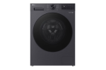 LG | Washing machine | F2X50S9TBB | Energy efficiency class A | Front loading | Washing capacity 9 kg | 1200 RPM | Depth 48 cm | Width 60 cm | Display | LED | Steam function | Direct drive | Wi-Fi | Matte Black