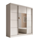 Spinta ADRK Furniture Keri, balta/sidabrinė