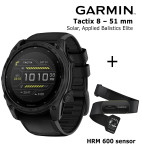 GARMIN Tactix 8 – 51 mm, Solar, Applied Balistics Elite + HRM 600 Sensor sportinis laikrodis