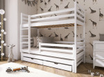 Trivietė vaikiška lova su stalčiais LUK 90x200