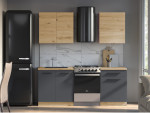 Virtuvės komplektas LANGEN Wood Grey 200