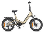 Dviratis 20  elektrinis sulankstomas Engwe L20 3.0 PRO 250w šampaninis
