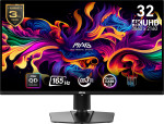 Monitor|MSI|31.5"|Gaming|Panel QD-OLED|3840x2160|16:9|165Hz|0.03 ms|Swivel|Pivot|Height adjustable|Tilt|Colour Black|MAG321UPQD-OLED