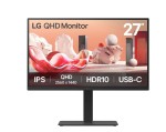 LCD Monitor|LG|27BA75QB-B|27"|Panel IPS|2560x1440|16:9|100Hz|Matte|Speakers|Swivel|Pivot|Height adjustable|Tilt|Colour Black|27BA75QB-B