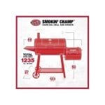 Lauko kepsninė-rūkykla Char-Griller Grand Champ Offset Smoker
