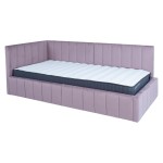 Lova su čiužiniu Harmony Duo Home4You Jasper, 90x200 cm, rožinė