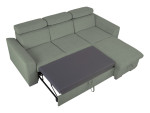 Kampinė sofa Evia, žalia