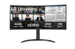 LG UltraWide | 34WR55QK-B | 34 in | VA | WQHD 3440 x 1440 at 100 Hz | 300 cd/m²