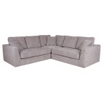 Kampinė sofa Home4You Edra, pilka