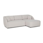 Dešininė kampinė sofa Home4You Valery PN, pilka