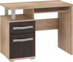 Rašomasis stalas Angel 1D1S, rudos/ąžuolo spalvos