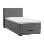 Kontinentinė lova Evelekt Jeep 90x200 cm, pilka