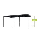 Pergola Mirpol LUXE 5.8x4m LED aliumininė moderni pilka