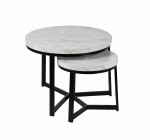 2-jų kavos staliukų komplektas Nils, pilkas