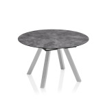 Išskleidžiamas sodo stalas Kettler HPL 120/170 x 120 cm sidabro-antracito, praktiškas dizainas