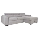 Dešininė kampinė sofa Home4You Odelia RC, pilka