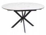 Gaston keraminis 100 cm apvalus ištraukiamas valgomojo stalas – juodas