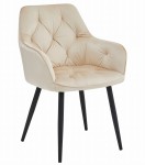 2-jų valgomojo kėdžių komplektas Jork, 56x62x83,5 cm, smėlio