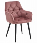 2-jų valgomojo kėdžių komplektas Jork, 56x62x83,5 cm, rožinis