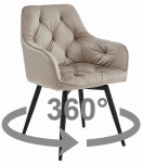 360° besisukanti valgomojo kėdė Jork360, smėlio