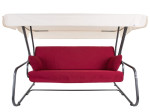 Lauko sūpynės Patio Vita D023-03EB, baltos/raudonos