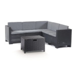 Sodo baldų komplektas Set Colorado Corner pilkas