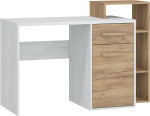 Rašomasis stalas Rio P, baltas/rudas