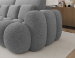 Sofa-lova Eltap Cotonn, 256x119x105 cm, pilka