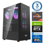 INTOP AQUA Ryzen 7 7700X 32GB DDR5 1TB SSD M.2 NVME+2TB RTX5060Ti 16GB WIN11