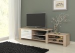 TV staliukas Orion, ąžuolo/baltos spalvos