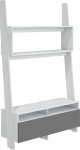 TV staliukas Rack, baltas/pilkas