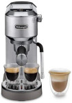 Espresso kavos aparatas DELONGHI Dedica Duo EC890.M, 1450 W, 15 bar, sidabrinės spalvos