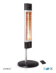 Infraraudonųjų spindulių šildytuvas Veito CH1800 RE, juodas,Infraraudonųjų spindulių šildytuvas Veito CH1800 RE, juodas