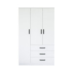 Sieninė spinta Easy, 90 x 174,8 x 47 cm, balta