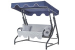 Sodo supynės Morus 2 metalinės mėlynos 180x100x58