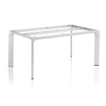 Metalinis lauko stalas Kettler Diamond 160 x 95 cm sidabrinis, praktiško dizaino