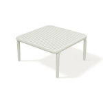 Lauko kavos staliukas „Ferne Brene Senza“ plastikas smėlio spalva 79,5 x 79,5 cm