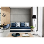 Sofa NORE Calia, mėlyna/balta