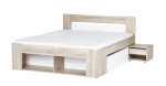 Lova Milo 09 160x200 cm, balta/ruda